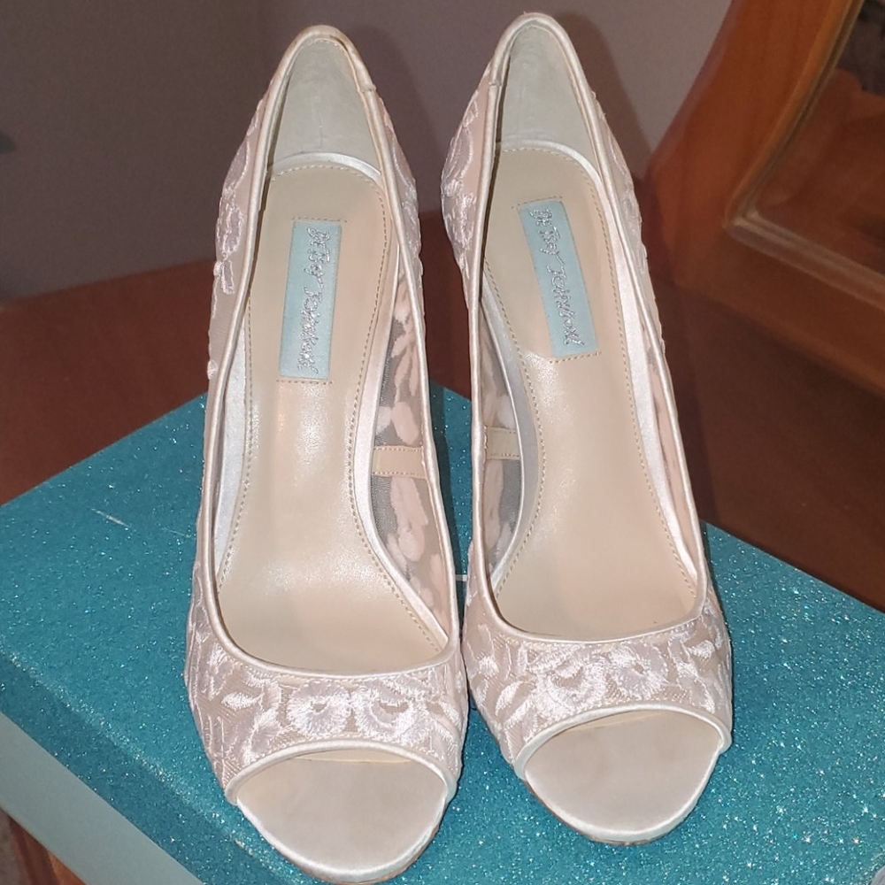 Betsey Johnson Bridal Heels,Something Blue Collect